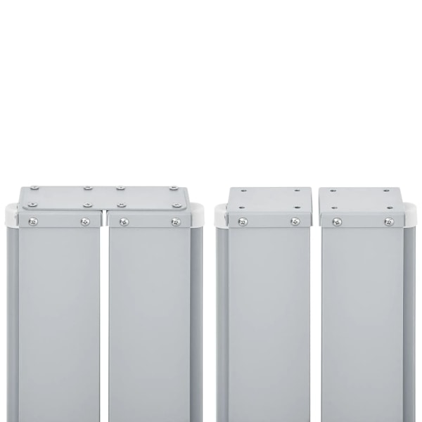 vidaXL Infällbar sidomarkis dubbel 170x600 cm gräddvit Creme