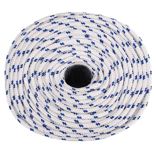 vidaXL Båtlina vit 6 mm 50 m polypropylen