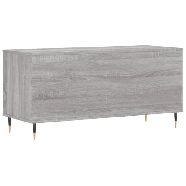 vidaXL Stereobänk grå sonoma 100x38x48 cm konstruerat trä Grå