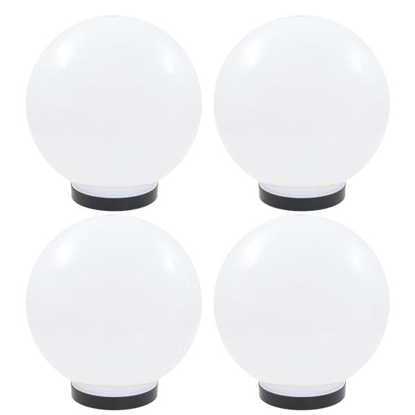 vidaXL Globlampor 4 st LED sfäriska 25 cm PMMA Vit