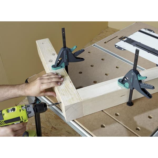 wolfcraft Arbetsbordstving PRO 65-150-W svart och grön