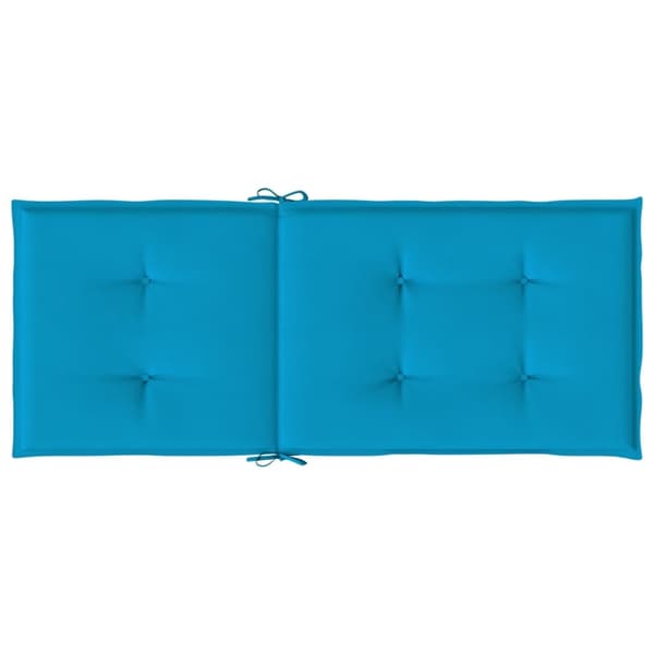 vidaXL Stolsdynor 6 st blå 120x50x3 cm tyg Blå