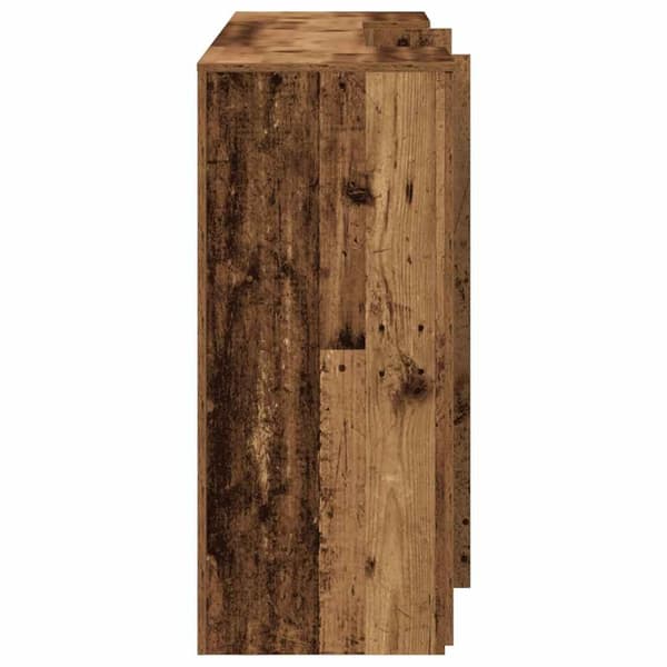 vidaXL Receptionsdisk grå sonoma 200x50x103,5 cm konstruerat trä Brun