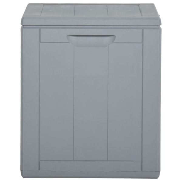 vidaXL Dynbox 90 liter grå PP-träliknande grå