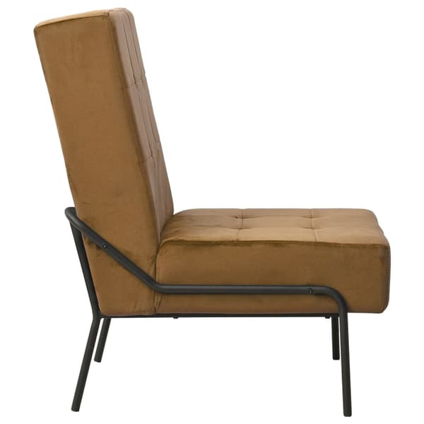 vidaXL Avkopplingsstol 65x79x87 cm brun sammet Brun