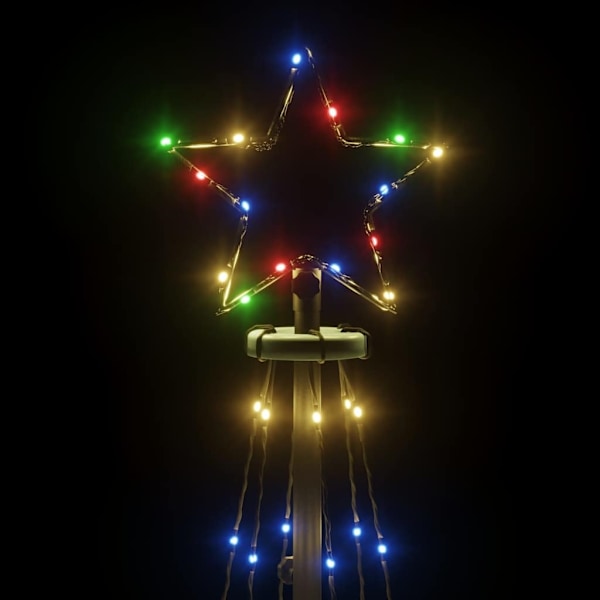vidaXL Julgranskon färgglad 108 LEDs 70x180 cm Flerfärgsdesign