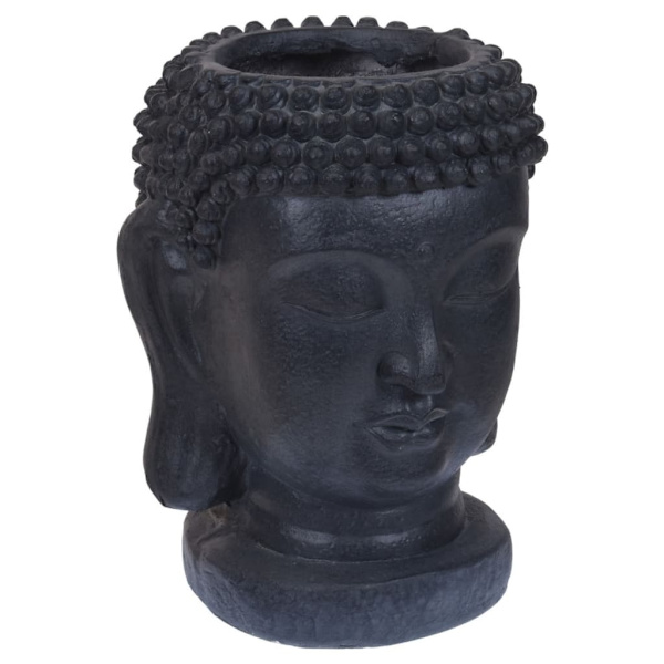 ProGarden Blomkruka Buddha-figur 25x26x35 cm antracit Antracit