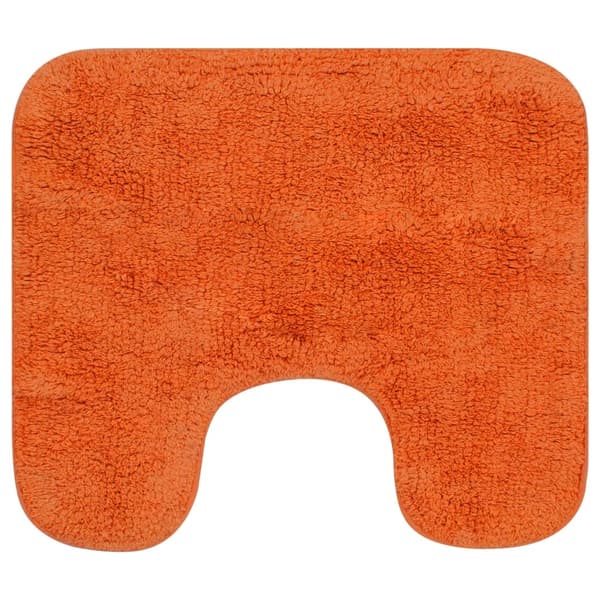 vidaXL Badrumsmattor 3 st tyg orange Orange