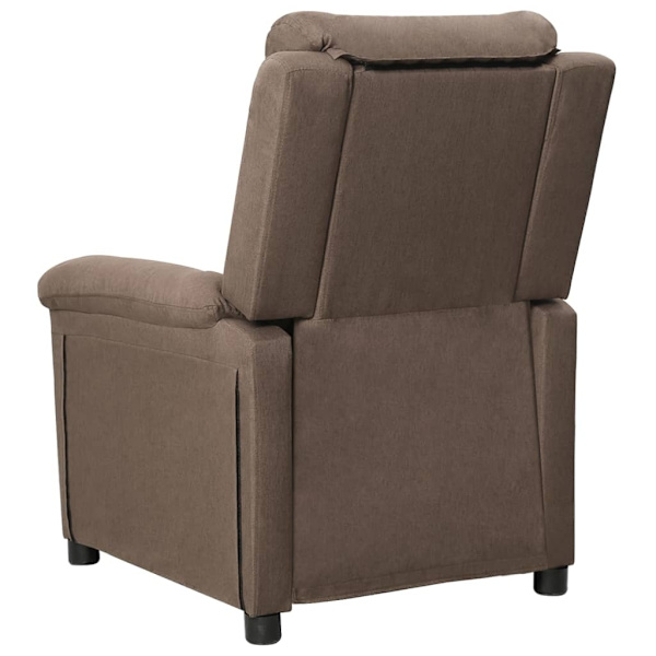 vidaXL Reclinerfåtölj taupe tyg Taupe
