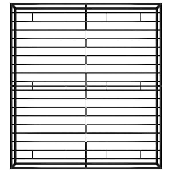 vidaXL Sängram utan madrass svart metall 140x200 cm Svart