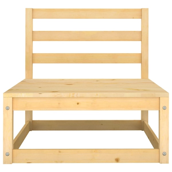 vidaXL Loungegrupp 3 delar massiv furu Brun