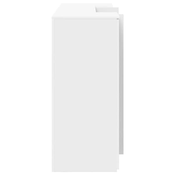 vidaXL Receptionsdisk vit 200x50x103,5 cm konstruerat trä Vit