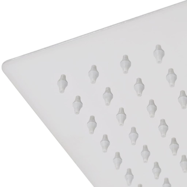 vidaXL Regnduschhuvud 2 st rostfritt stål 30x50 cm Silver