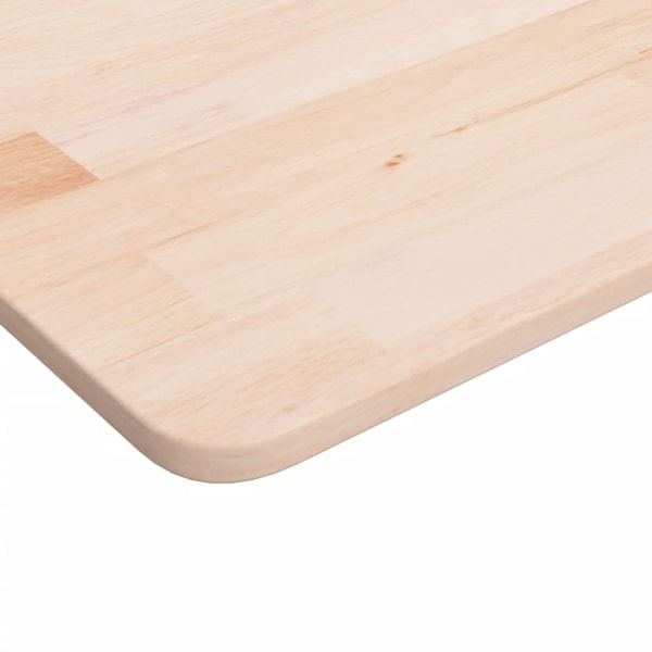 vidaXL Fyrkantig bordsskiva 50x50x1,5 cm obehandlat massiv ek Brun