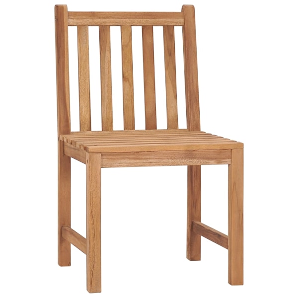 vidaXL Trädgårdsstolar 2 st med dynor massiv teak Grön