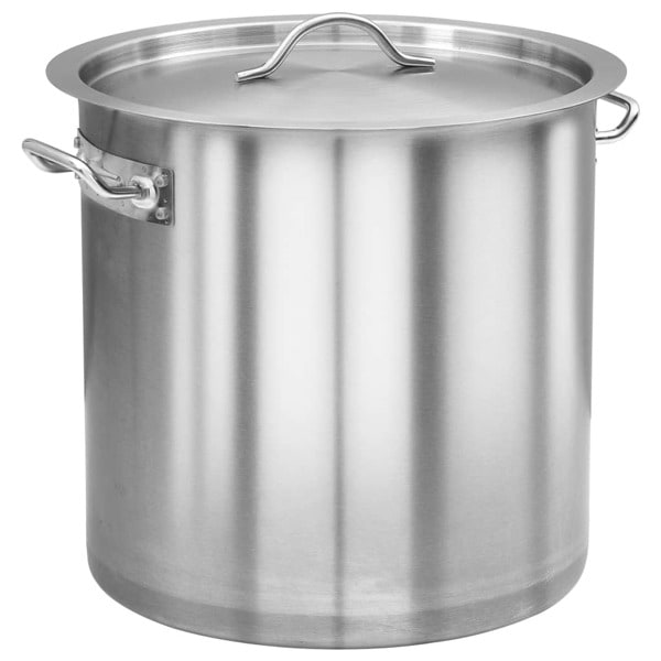 vidaXL Kastrull 35 L 36x36 cm rostfritt stål Silver