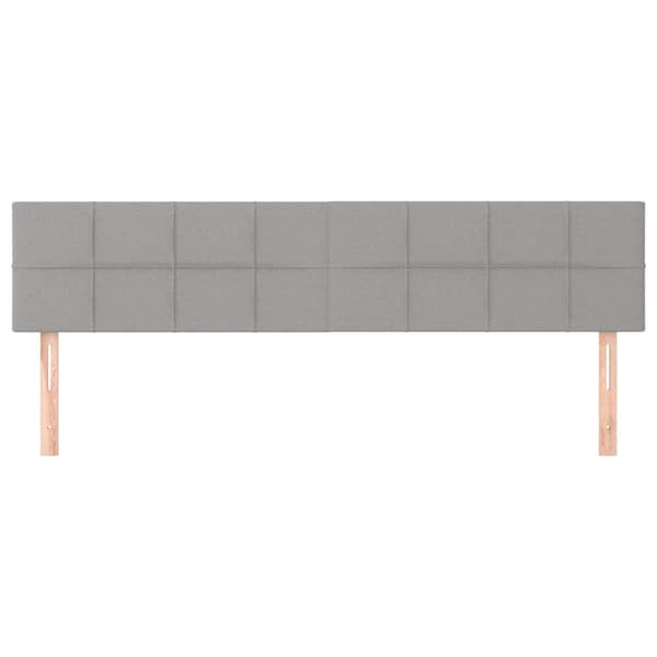 vidaXL Sänggavlar ljusgrå 200x5x78/88 cm tyg Grå