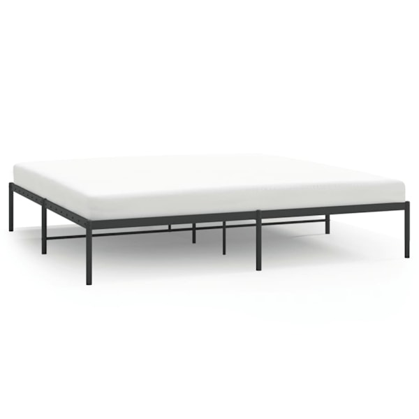 vidaXL Sängram metall svart 180x200 cm Svart