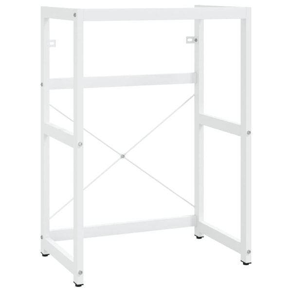 vidaXL Ram för tvättställ vit 59x38x83 cm järn Vit