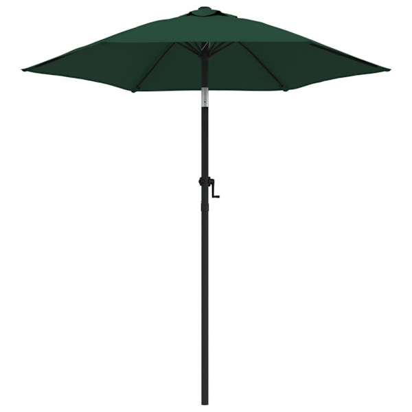 vidaXL Parasoll grön 200x224 cm aluminium Grön