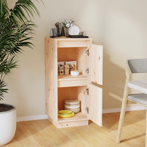 vidaXL Skänk 31,5x34x75 cm massiv furu Brun