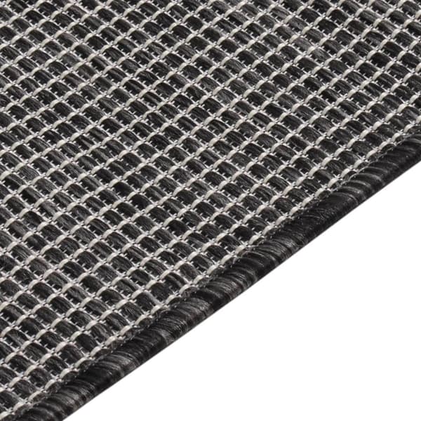 vidaXL Utomhusmatta plattvävd 200x280 cm grå Grå