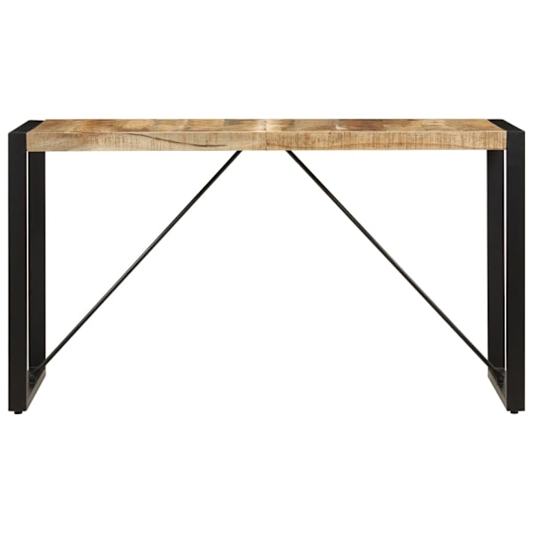vidaXL Matbord 140x70x75 cm massivt mangoträ Brun