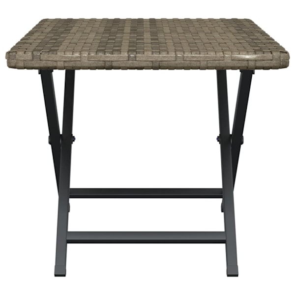 vidaXL Hopfällbart bord grå 45x35x32 cm konstrotting Grå