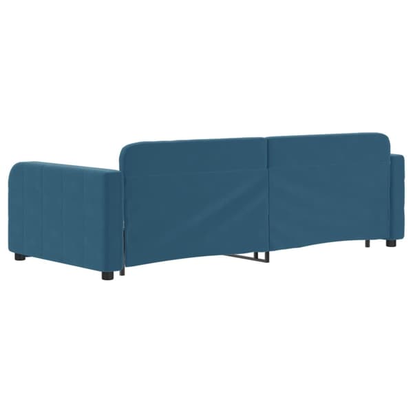 vidaXL Dagbädd utdragbar blå 90x200 cm sammet Blå
