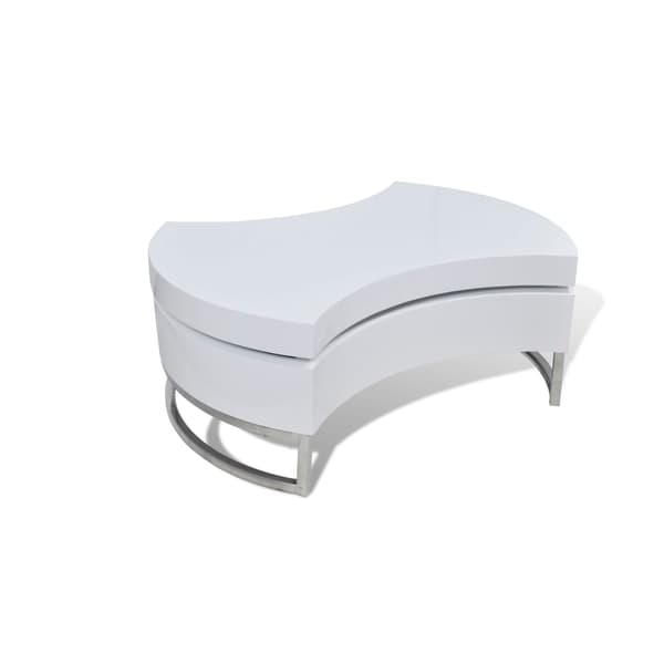 vidaXL Soffbord Futurm 80x32,5cm vit Vit