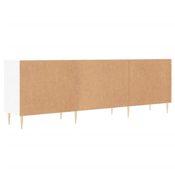 vidaXL Tv-bänk vit 150x30x50 cm konstruerat trä Vit