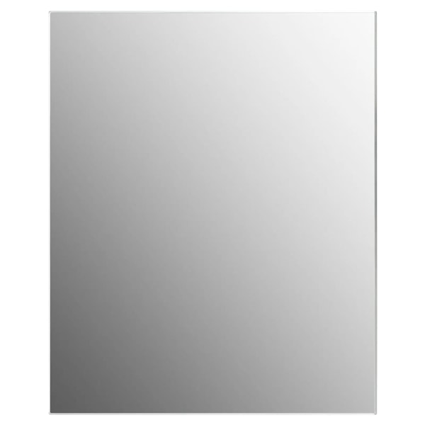 vidaXL Väggspegel utan ram LED-belysning rektangulär Silver