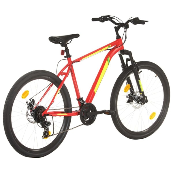 vidaXL Mountainbike 21 växlar 27,5 tums däck 42 cm röd Röd