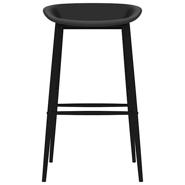 vidaXL Bargrupp 7 delar svart Svart
