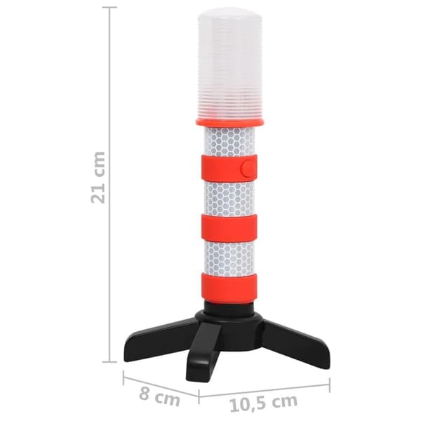 vidaXL Elektroniska väglampor 2 st 10,5x8x21 cm