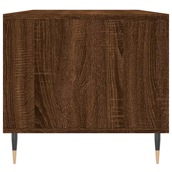 vidaXL Soffbord brun ek 90x49x45 cm konstruerat trä Brun