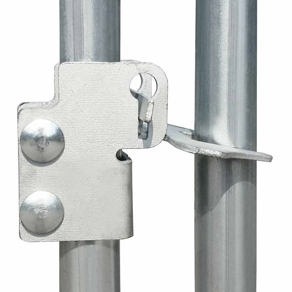 vidaXL Hönsbur 8x2x2 m galvaniserat stål Silver