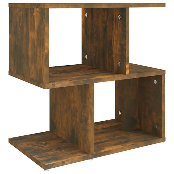 vidaXL Sängbord rökfärgad ek 50x30x51,5 cm konstruerat trä Brun