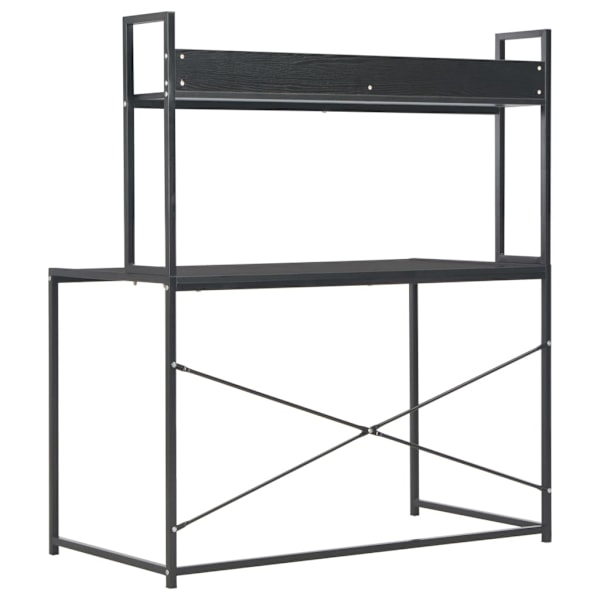 vidaXL Datorbord svart 120x60x138 cm Svart