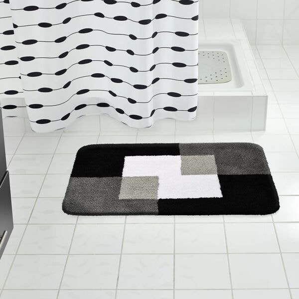 RIDDER Badrumsmatta Coins grå 60x90 cm 7103307 grå