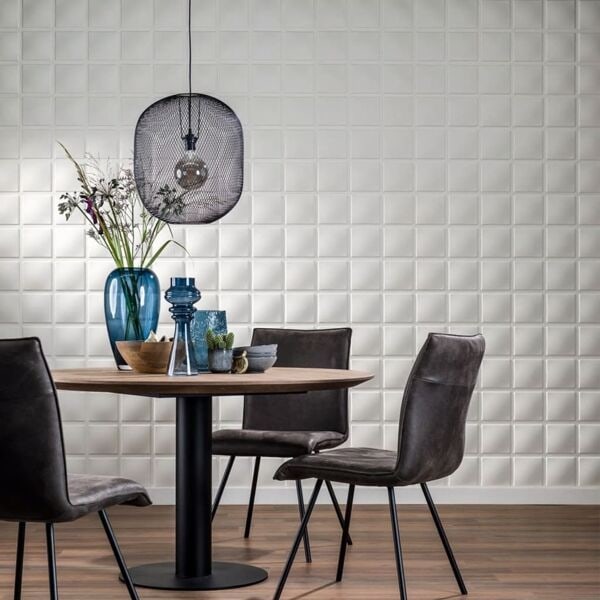WallArt Väggpanel 3D Cubes 12 st GA-WA07 Vit