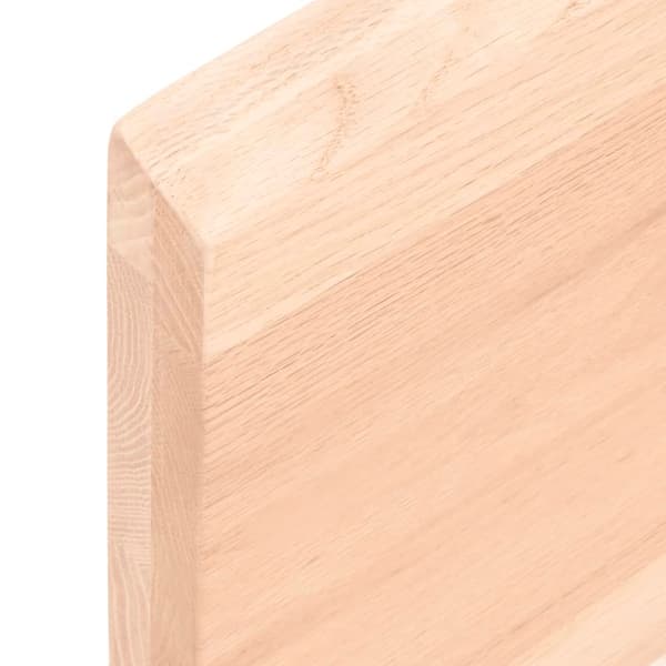 vidaXL Hyllplan 60x30x(2-4) cm obehandlad massiv ek Brun