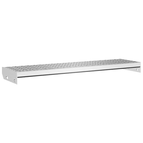 vidaXL Gallersteg 90x24x7 cm galvaniserat stål Silver