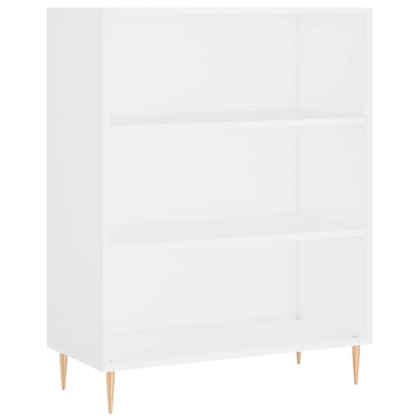 vidaXL Högskåp vit 69,5x32,5x180 cm konstruerat trä Vit