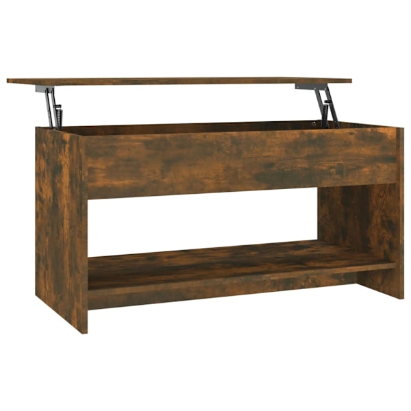 vidaXL Soffbord rökfärgad ek 102x50x52,5 cm konstruerat trä Brun