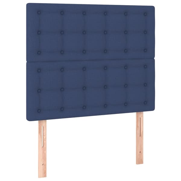 vidaXL Ramsäng med madrass blå 90x190 cm tyg Blå