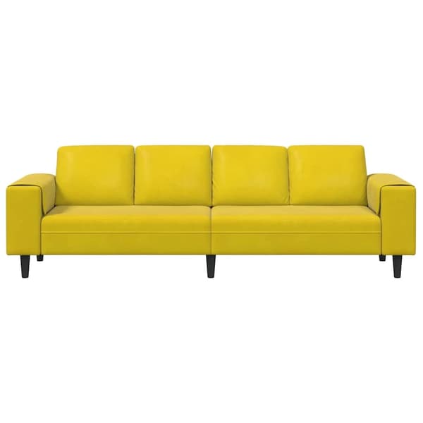 vidaXL Vardagsrumsoffa Gul 250 x 77 x 76 cm Gul