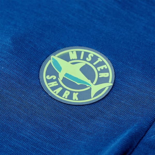 vidaXL T-shirt för barn mörkgrå 104 Blå