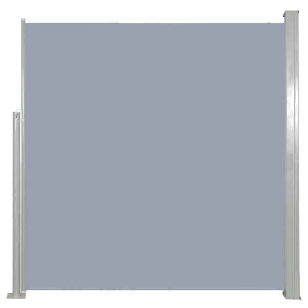 vidaXL Infällbar sidomarkis 140 x 300 cm grå grå