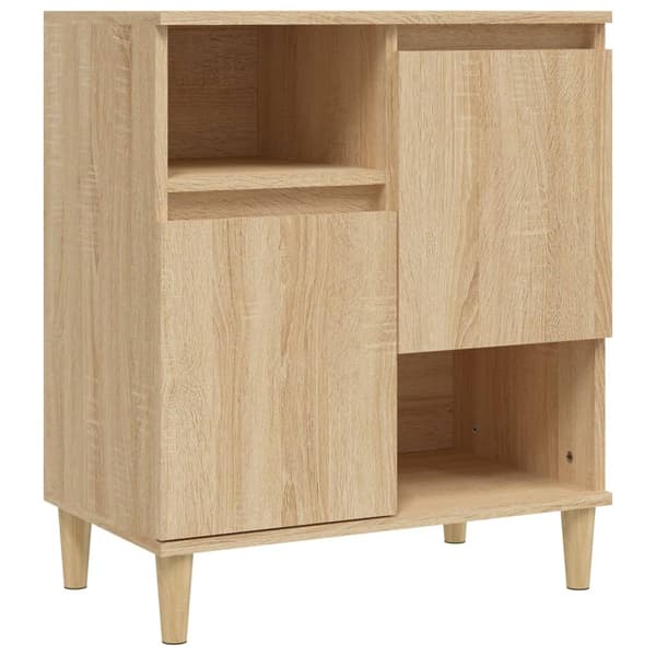 vidaXL Skänk 2 st sonoma ek 60x35x70 cm konstruerat trä Brun